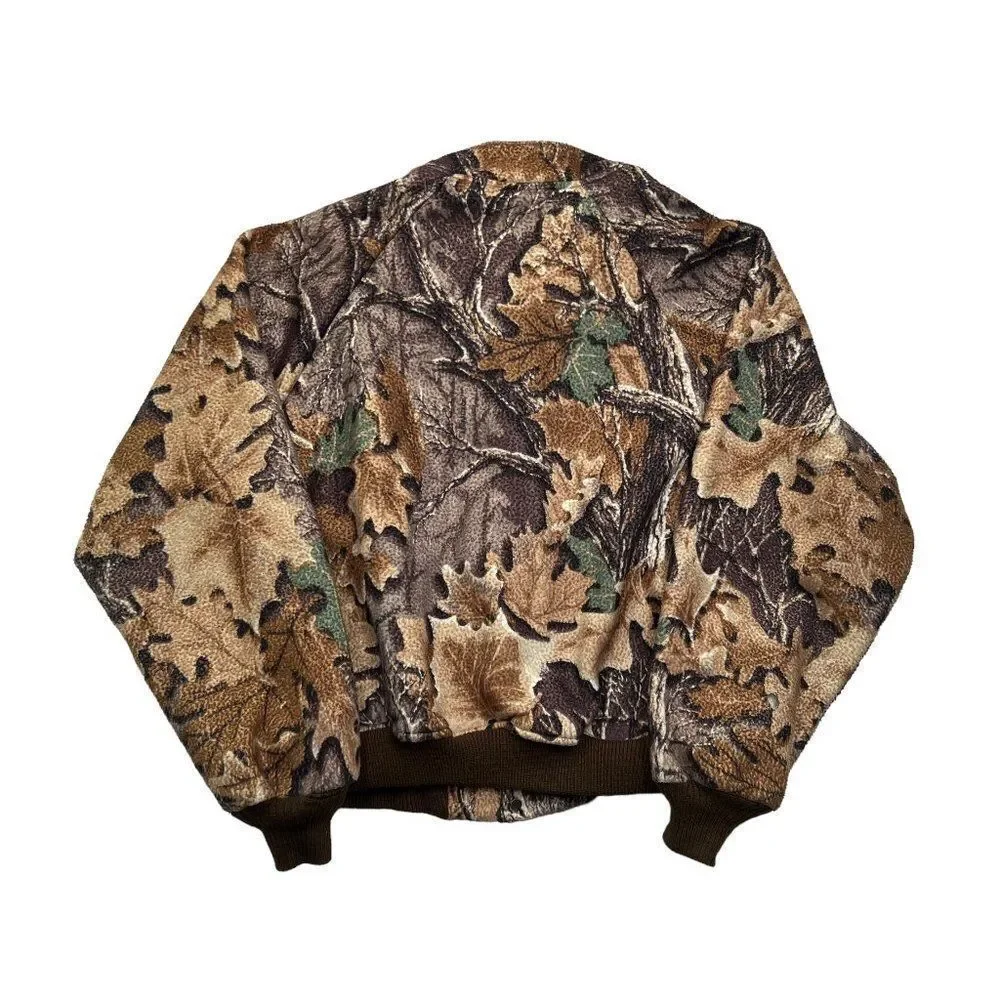 Classics By Ranger Camo Coat Men Vintage Camouflage Fleece Bomber Hunting Jacket